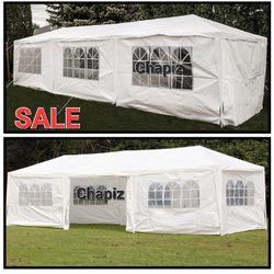 10x30 wedding party tent outdoor canopy tent with 8 side walls white FOR SALE