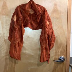 Damask Silk Vintage Scarf