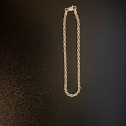 silver Rope Braclet 