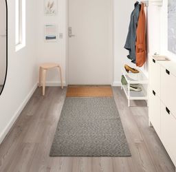 NEW IKEA TIPHEDE Rug, black/natural, 2' 7 "x4 ' 11"