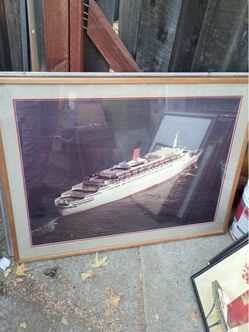 Framed Cruise Ship Photo Print