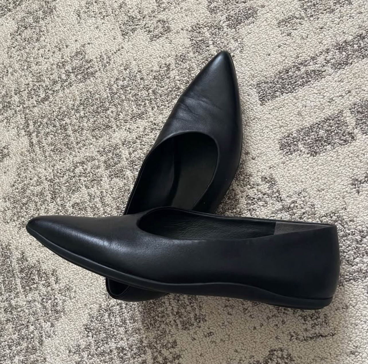 Vince Lex Womens Leather Pointed Toe Ballet Flats Size 9