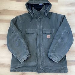 Distressed Carhartt Traditional Artic quilted Jacket Size 2XL Tall