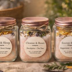 Handmade Herbal Bath Salts 🧂🛁
