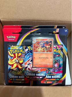 Pokemon Mega Evolution Chaos Rising Charmeleon 3 pack Blister