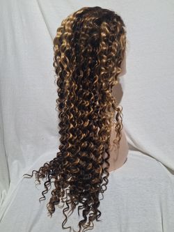 Human Hair Lace Front Wig 22 Inches Long