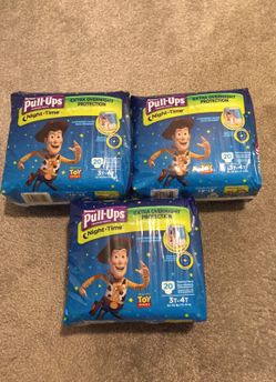 Huggies Pull UPS Size 3t - 4t Lot of 3