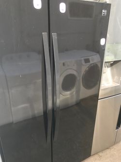 Black refrigerator