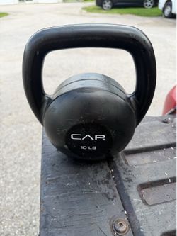 10lb Cap Kettlebell Exercise Weight Lifting Handweight!