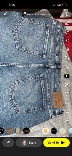 Aero mid rise ankle straight jean size 12 woman