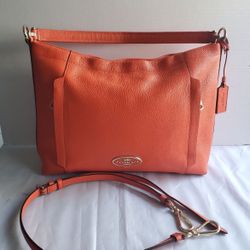 Coach Pebble Leather 2 Way Bag