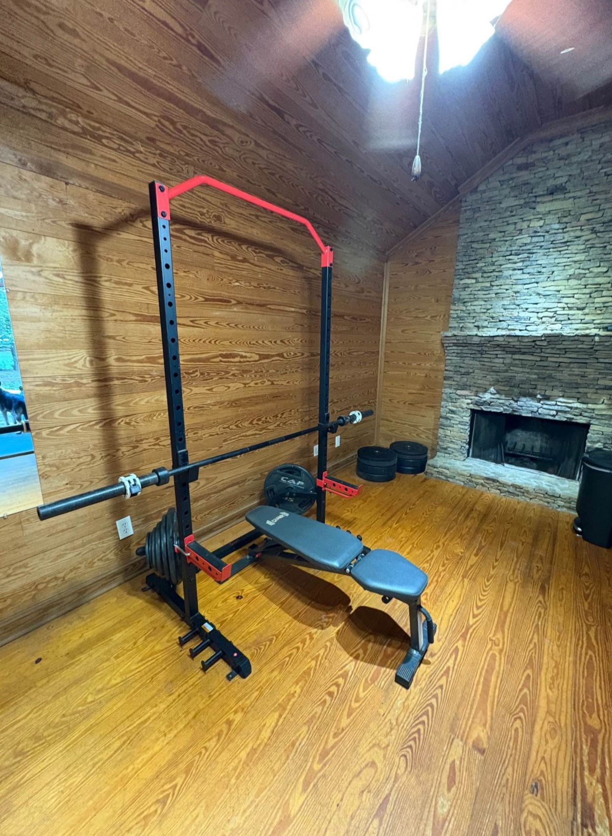 Complete Home Gym – Pull-Up, Squat, Incline/Decline Bench + 300 lbs