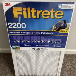 Filtrete™ MPR 2200 Premium Allergen & Home Pollutants Air Filters - 16x25x1 (pack of 3)