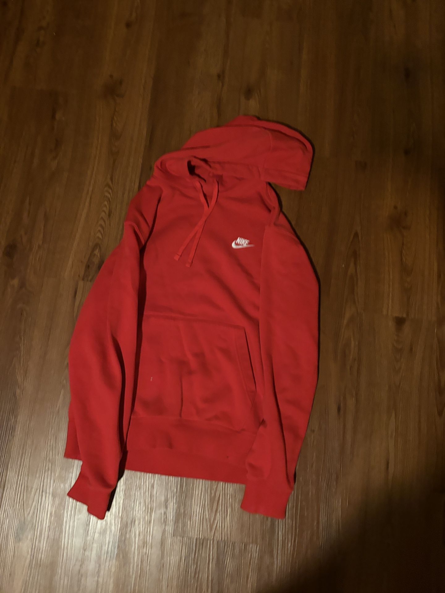 Mens Red Nike Hoodie