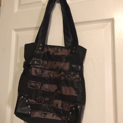 Alternative Striped Y2K Style Bag