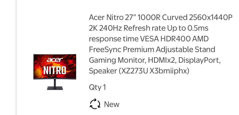 Curved Monitor 240hz With Display Port