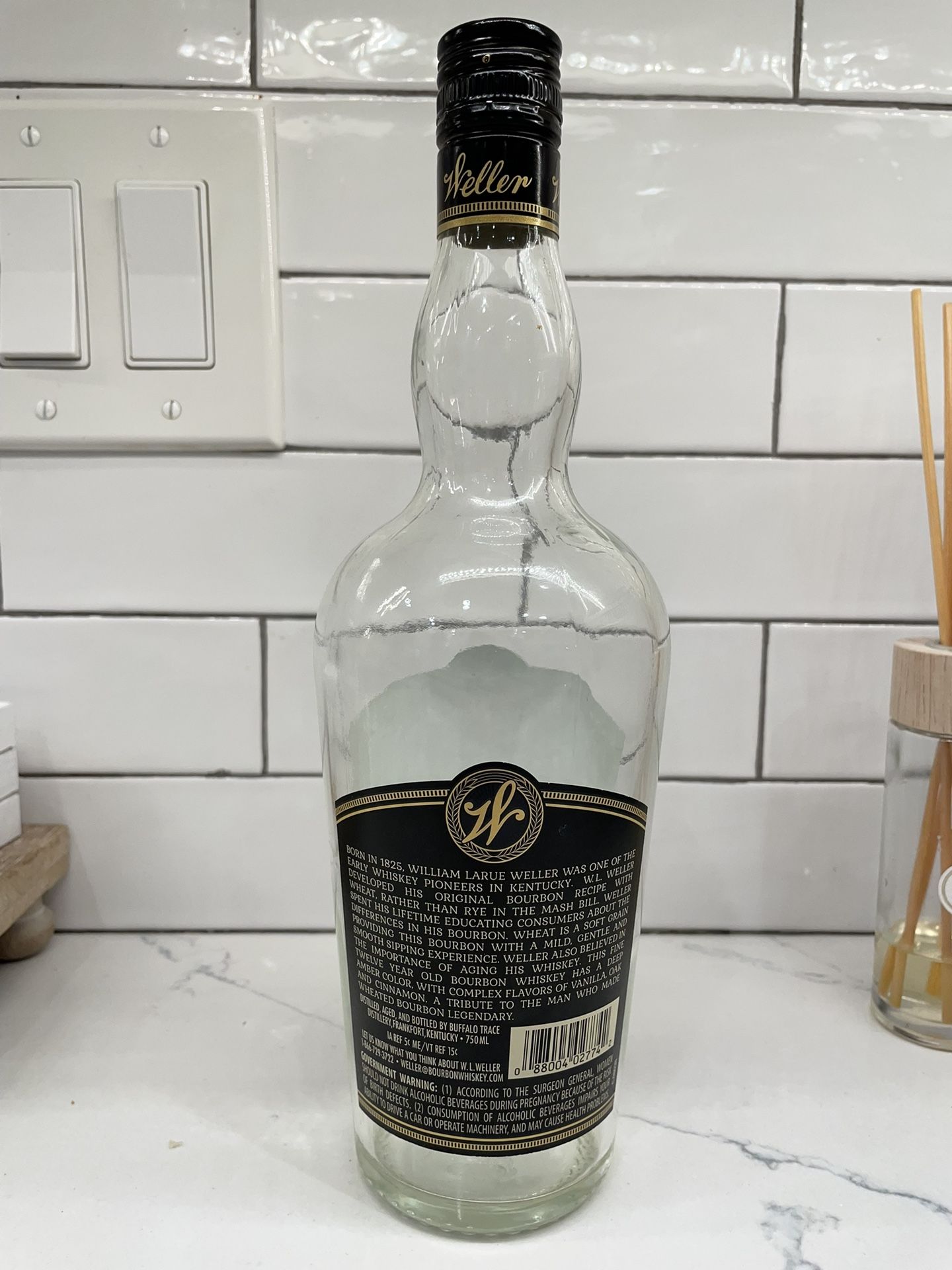 Empty Weller 12 Year shops Bottle