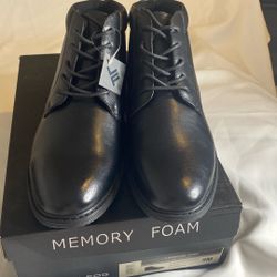 SIZE 9M-MENS London fog black shoe boot