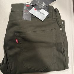 Olive Levi’s 511 Commuter Jeans 36 X 34