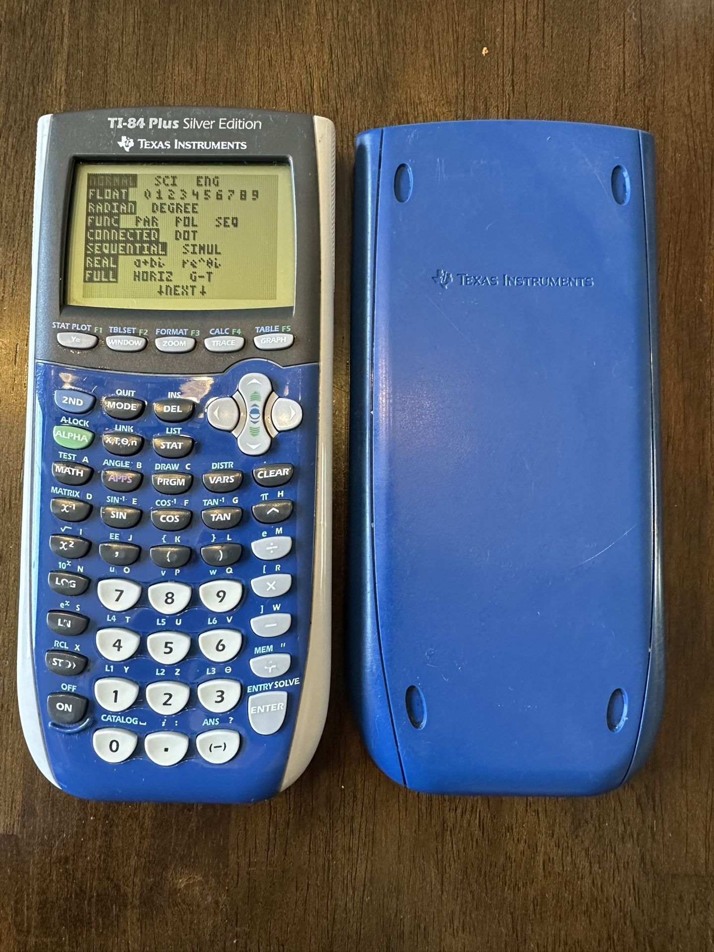 TI-84 Plus Silver Edition Calculator - Blue