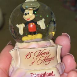 Disneyland 45th Anniversary Mini Snowglobe 
