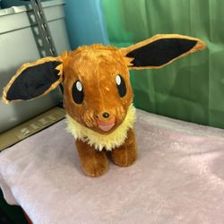 BAB Build A Bear Workshop Pokémon Eevee 16" Stuffed Plushie Toy 2021