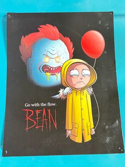 Rick and Morty Pennywise "Go With The Flow" Art Print