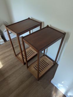 Real wood side tables