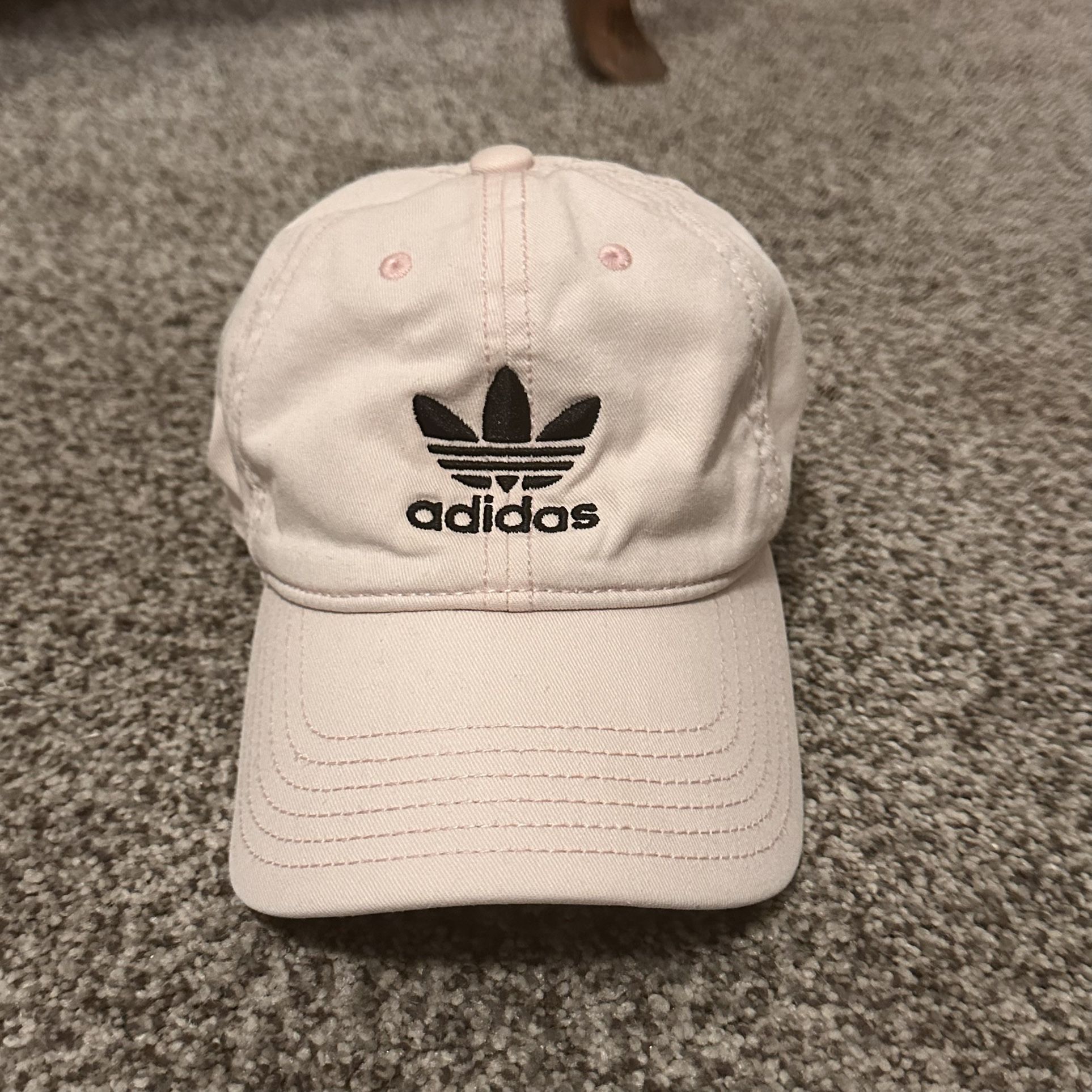 Adidas Light Pink Hat with Black Trefoil Logo