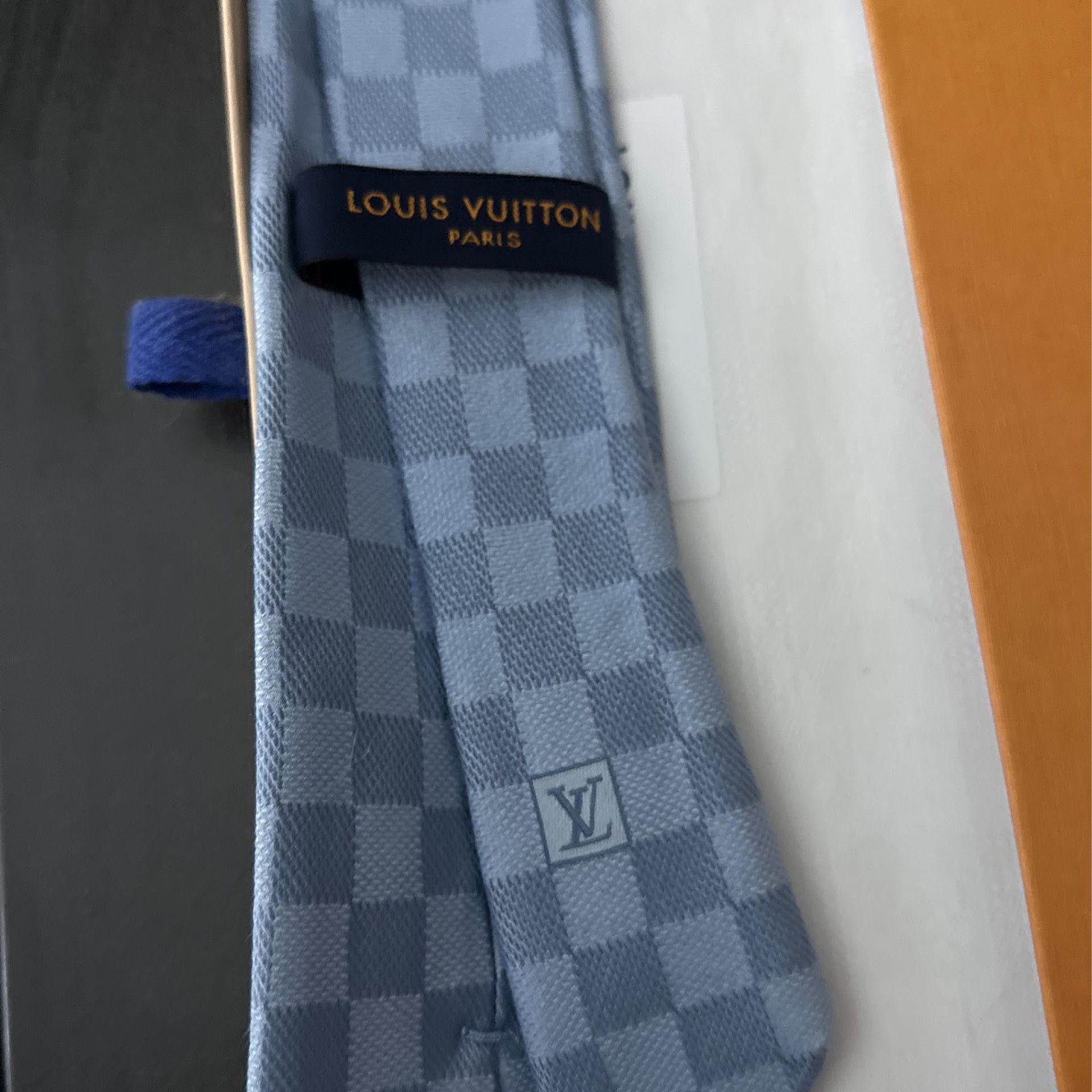 Louis Vuitton Mens Damier Tie - light blue for Sale in Covington, KY -  OfferUp