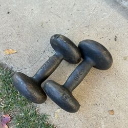 Vintage 15pound Dumbbells