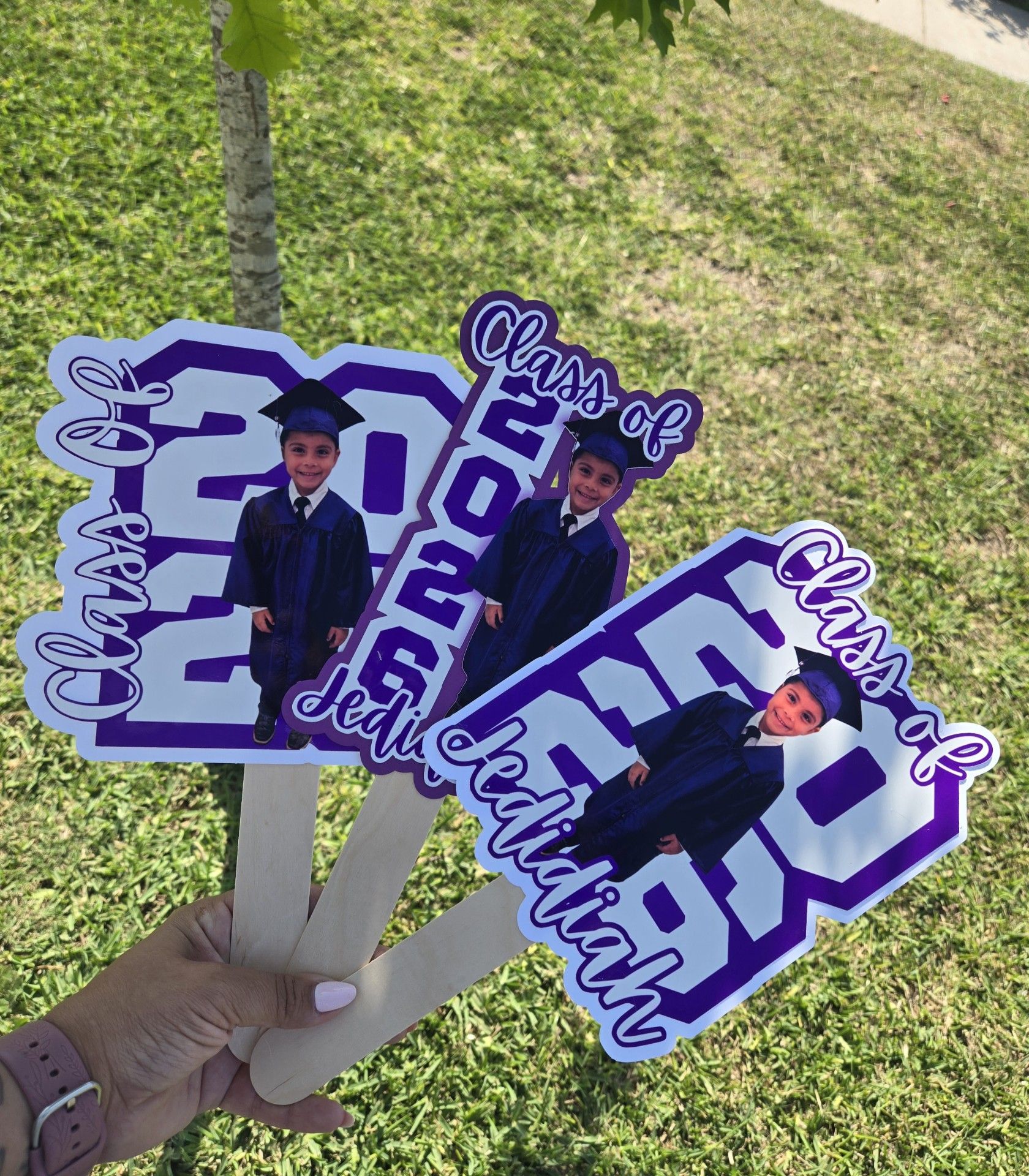 Custom Graduation fans