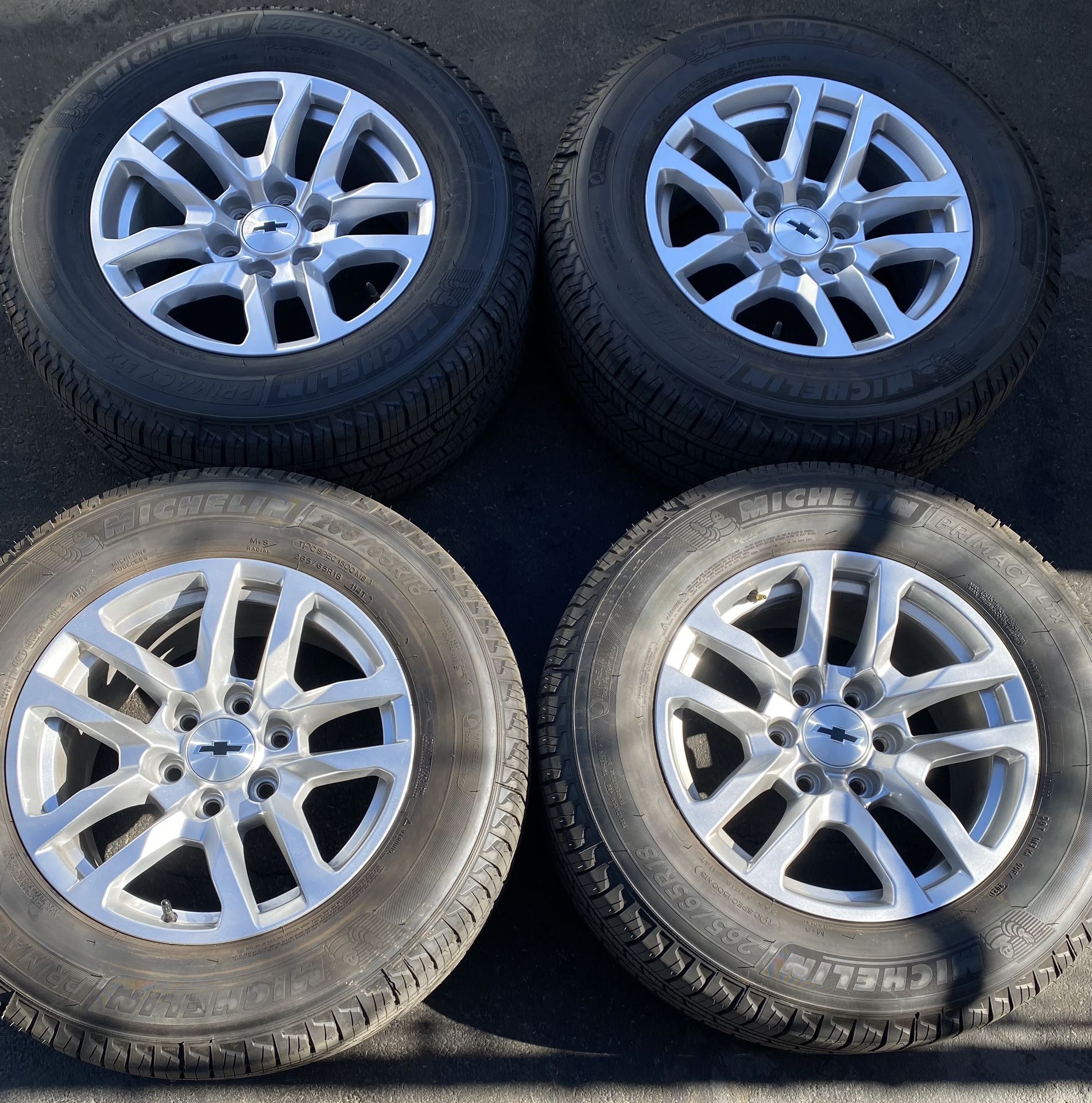 18” Chevy Silverado Tahoe Factory Wheels And Tires New 2021