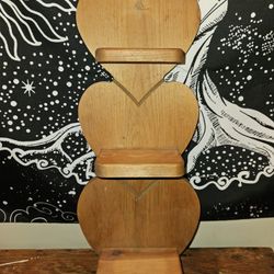 Wooden Heart Shelf
