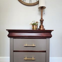 Refurbished Nightstand, Bedside Table 