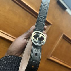 Authentic  Black Toddler Gucci Belt $180