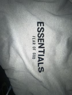 Essentials Hoodie dark Oatmeal Size Large