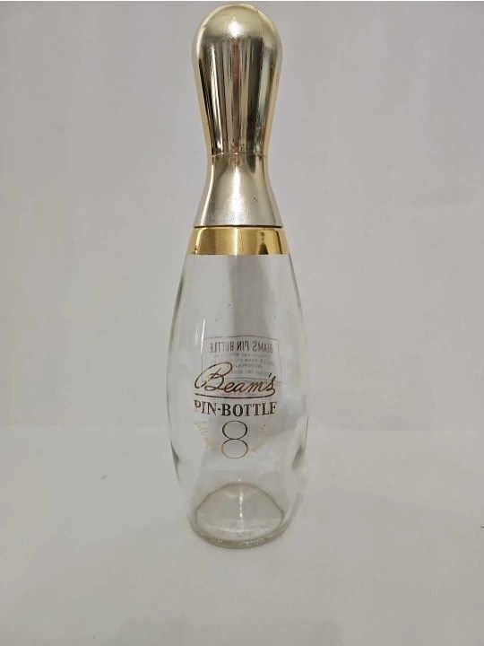 Vintage Jim Beam Bowling Pin Bottle Decanter Collectible