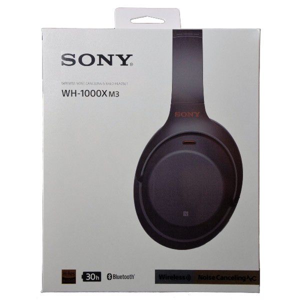 SONY WH-1000X M3 noise cancelling over the ear headphones Brand New