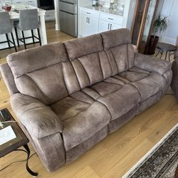 Reclining 3 Person Couch and Single Chair