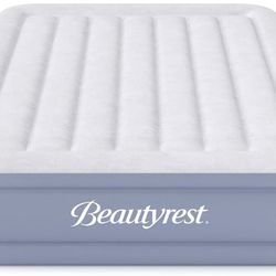 BRAND NEW Beautyrest Hi-Loft Inflatable Mattress: Raised-Profile Air Bed with External Pump, Full Bl