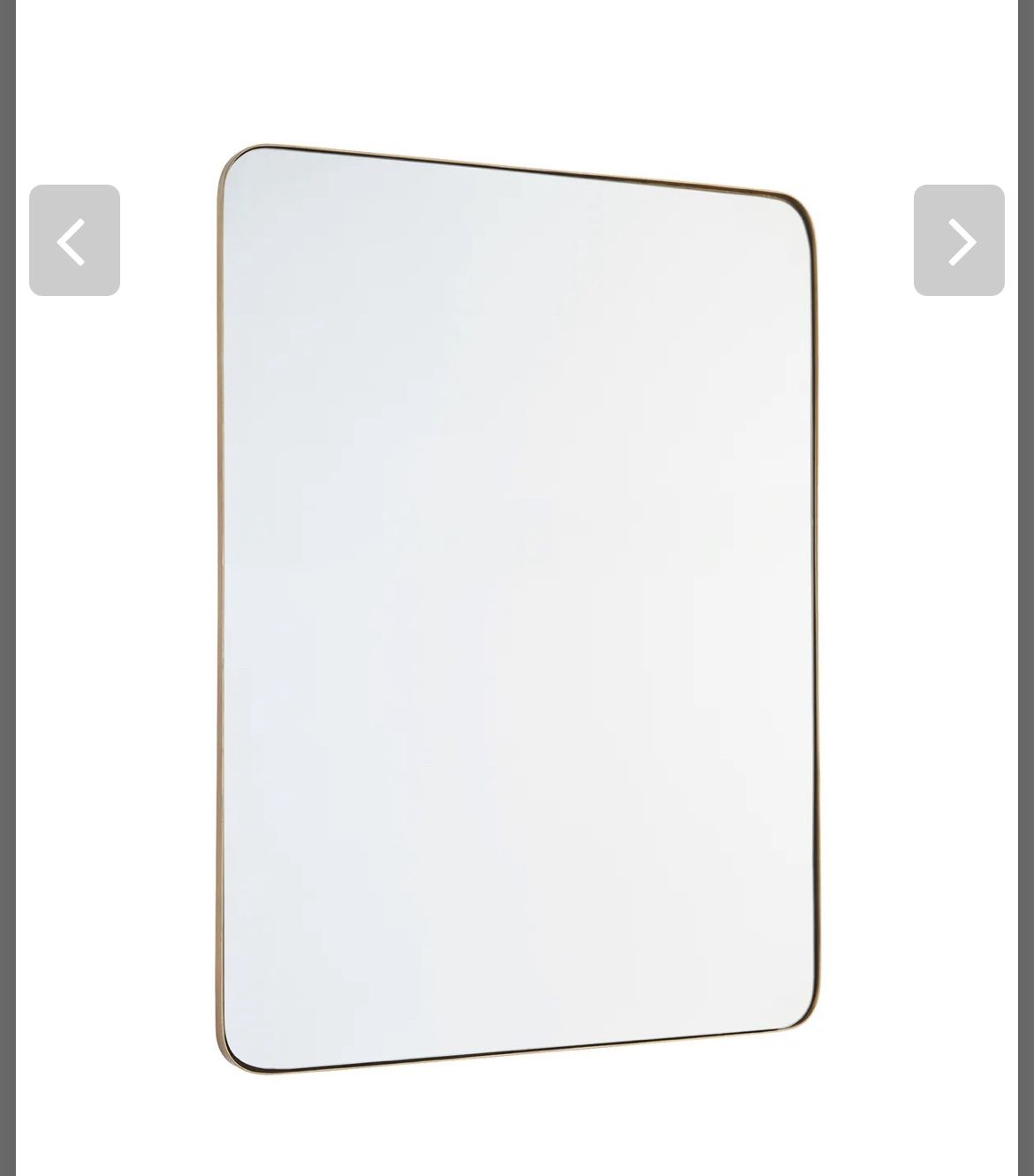 30x40 Wall Mirror - Gold