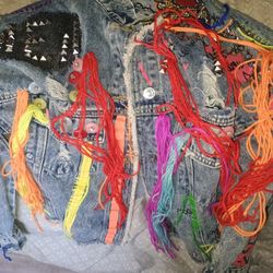 KELLY OBI  grafetti denim jacket