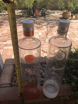 Rare hard to find 3Liter plastic CIROC Dummy bottles.