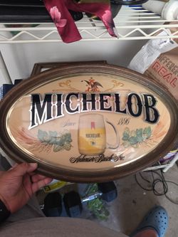 Vintage Michelob Beer Bar Mirror β Anheuser-Busch Since 1896