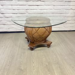 Glass Top Kitchen Dining Table