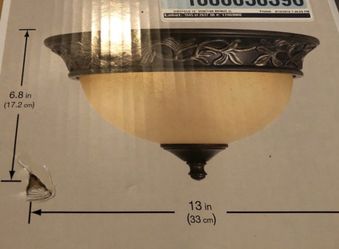 Bronze Ceiling Light Fixture New in Box Flushmount