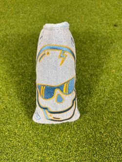 SWAG Golf Denim On Denim Skull Blade Putter Headcover Canadian Tuxedo