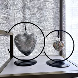Glass Heart with Base
