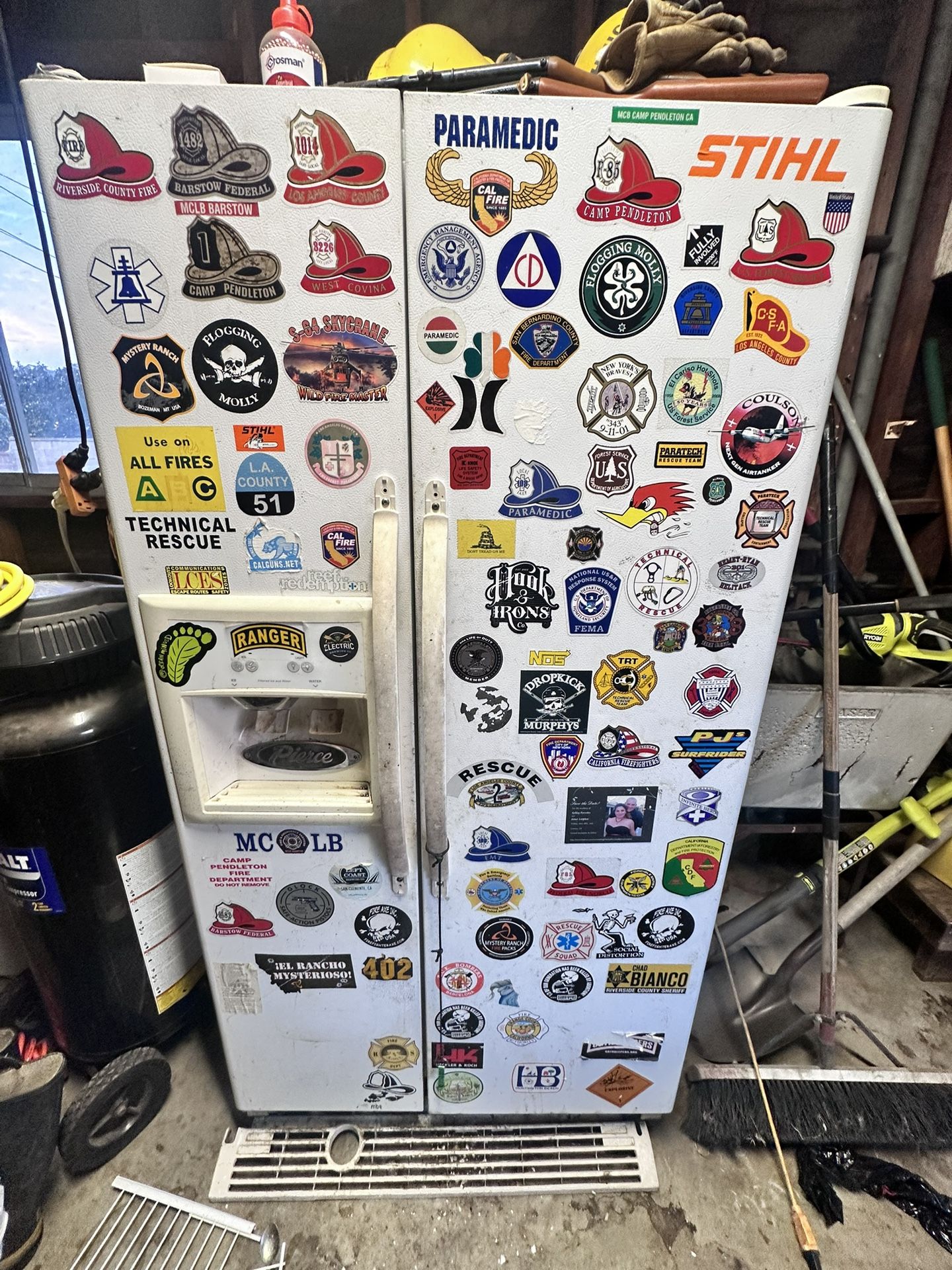 Free garage fridge